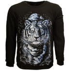 Witte Tijger Sweater Trui met Voering, Nieuw