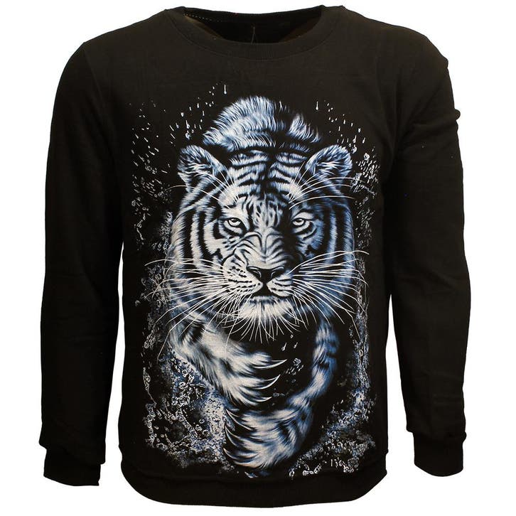 Witte Tijger Sweater Trui met Voering, Kleding | Heren, Truien en Vesten