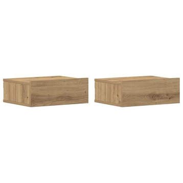 Nachtkastjes (set van 2) artisan eiken - Ideaal voor jouw..., Minder dan 45 cm, Verzenden, Nieuw, Minder dan 55 cm