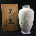 Vase - Porcelaine, Signé Fukagawa / Vase à fleurs en