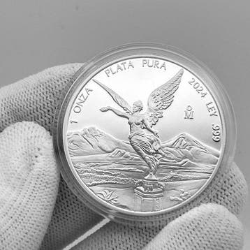 Mexico. 1 Onza 2024 Libertad – Proof - 1 oz Silver Coin –, Postzegels en Munten