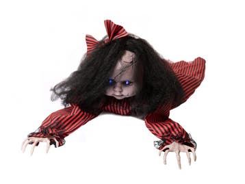 EUROPALMS Halloween Decoratie Kruipende Mathilda 110cm Licht, Nieuw