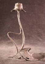 Paar Art Nouveau kandelaars - Chandelier (2) - Métal