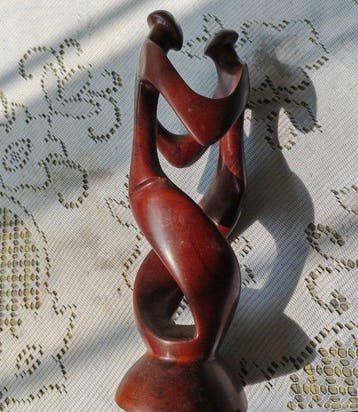 Beeldje - African Tribal Wood Art - Hout