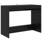 vidaXL Bed Bureau Zwart eiken Bewerkt hout 100 x 45 x 75 cm, Verzenden, Nieuw