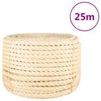 vidaXL Touw 20 mm 25 m 100% sisal, Verzenden, Nieuw