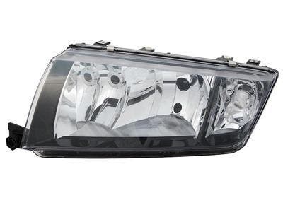 Skoda Fabia 2000-2007 Zwart Koplamp Links (Koplampen), Auto-onderdelen, Verlichting, Nieuw, Skoda, Verzenden