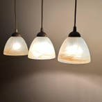 Gekooide hanglamp (3) - Verguld messing