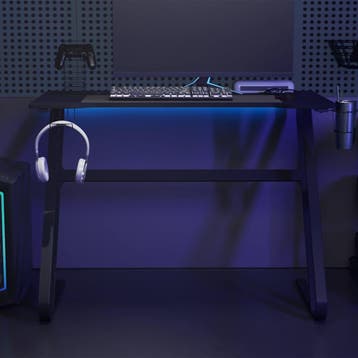 vidaXL Gamingbureau met ZZ-vormige poten 110x60x75 cm zwart, Huis en Inrichting, Verzenden, Nieuw