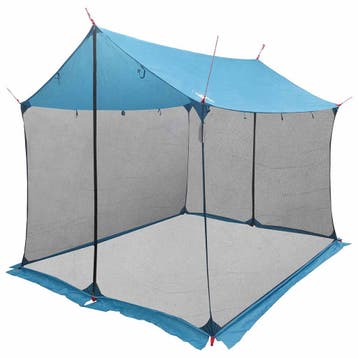 vidaXL Campingzeil met netwanden Blauw 270 x 210 x 210 cm, Caravans en Kamperen, Tenten, Verzenden, Nieuw