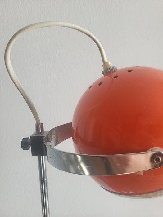 Globe tafellamp - Metaal, Chroom - Vintage Space Age-lamp, Antiquités & Art, Antiquités | Éclairage