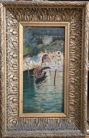 Giuseppe Giardiello (1871-1916) - Pescatori a piano di