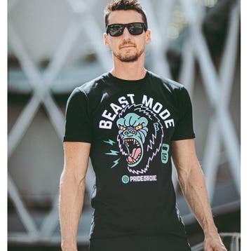 Pride or Die T Shirt Beast Mode Zwart, Pride or Die, Verzenden, Zwart, Vechtsport
