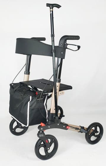 Rollator Plaza Lite Dubbel Opvouwbare, Lichtgewicht Rollator, Diversen, Ophalen of Verzenden, Opvouwbaar, Nieuw
