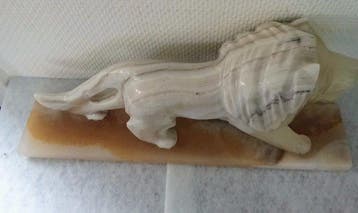 onbekend - Figurine - Leeuwenbeeld - Onyx