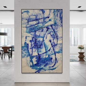 Timo Wedell - Aqua Whispers Unveiled - XXL - Abstract Klein