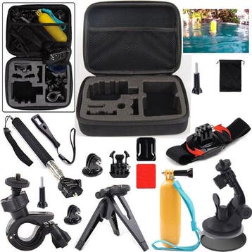 13in1 accessoires kit set gopro go pro hero 11 12 13 +case, Verzenden