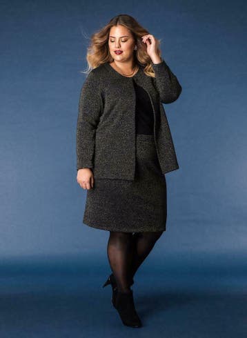 Rok Lurex Yesta glitter 55cm maat 48, Verzenden, Nieuw