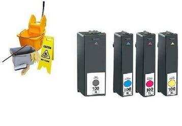 Set Lexmark 100XL reinigingscartridges SET inktmedia huismer, Verzenden, Nieuw