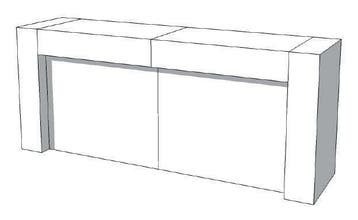 *TIP* Toonbank U-Frame Thick C-PUH-011-COMP, Ophalen of Verzenden