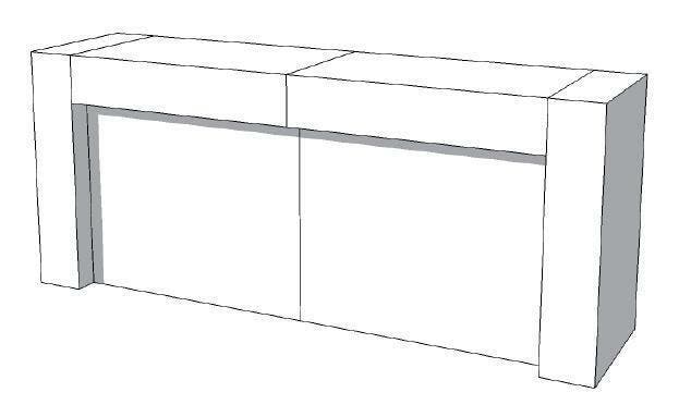 *TIP* Toonbank U-Frame Thick C-PUH-011-COMP, Articles professionnels, Aménagement de Bureau & Magasin | Commerce & Inventaire