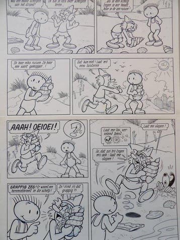 Schanulleke - originele pagina - HERMIETKREEFT - 1 x, Boeken, Stripverhalen, Nieuw