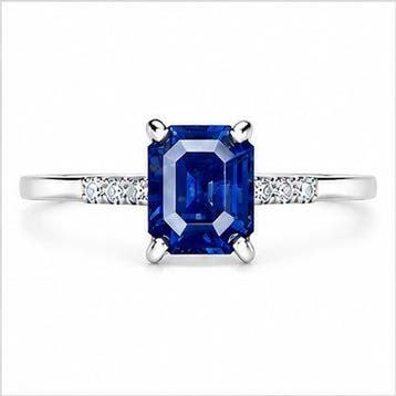 Zonder minimumprijs - Ring - 14 karaat Witgoud, 1,12 gram, Nieuw
