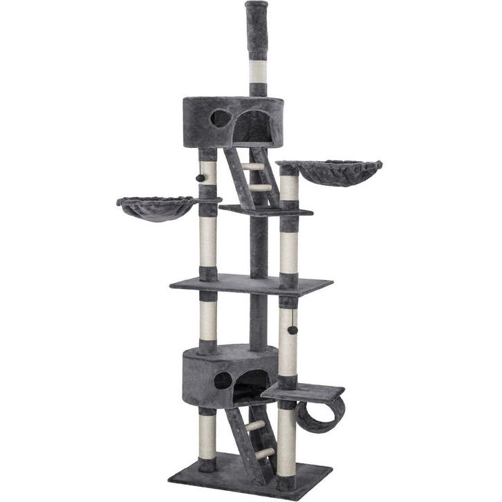 tectake Krabpaal Hansi 260cm - grijs, Dieren en Toebehoren, Katten-accessoires, Verzenden