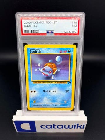 Pokémon - 1 Graded card - Squirtle 68/82 PSA 7 - Team Rocket