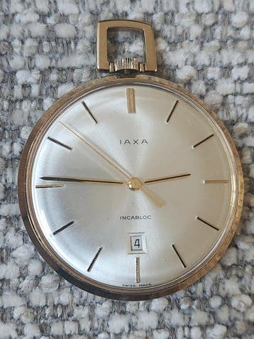 IAXA - Montre de Poche - IAXA - Incabloc - date - Sans prix, Bijoux, Sacs & Beauté