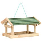 vidaXL Vogelvoeder 35x29,5x21 cm massief hout, Dieren en Toebehoren, Verzenden, Nieuw