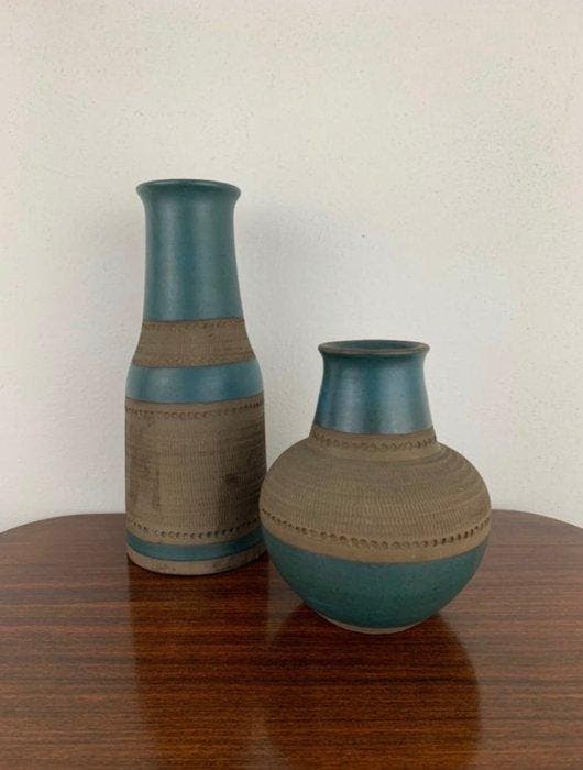 Aldo Londi - Pot de fleurs (2) - Poterie, Antiquités & Art, Antiquités | Verre & Cristal