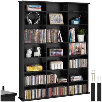 Kast Stevie 105,5x19x136,5cm - zwart, Verzenden, Nieuw