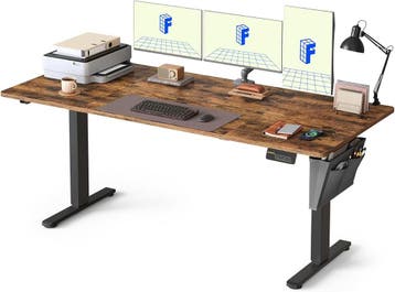Zit sta bureau - Elektrisch - Verstelbaar - 160x60 cm - Brui, Huis en Inrichting, Verzenden, Nieuw