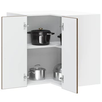 vidaXL Keuken hoekkast Porto bewerkt hout bruin eikenkleur, Verzenden, Nieuw