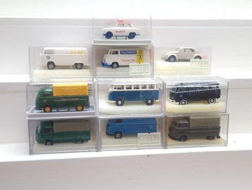 Brekina H0 - Modeltreinvoertuigen (10) - 10x Modelautos,, Nieuw