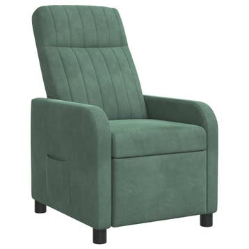vidaXL Recliner Zeegroen fluweel, Verzenden