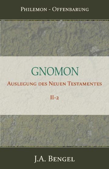 Gnomon - Auslegung Des Neuen Testamentes Ii-2 | J.A. Bengel, Boeken, Verzenden, Nieuw, J.A. Bengel