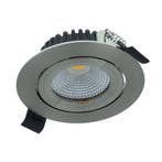 LED Inbouwspot - Varda - slim-fit - 5w - dim2warm - Zilver, Verzenden, Nieuw