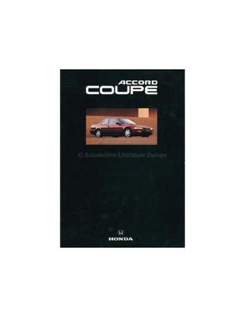1992 HONDA ACCORD COUPE BROCHURE ENGELS, Ophalen of Verzenden, Nieuw