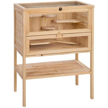 Hamsterkooi 60 x 40 x 80 cm - bruin, Verzenden, Nieuw