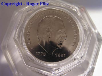 Ddr 10 Mark 1981 Friedrich Hegel zilver, Verzenden, België