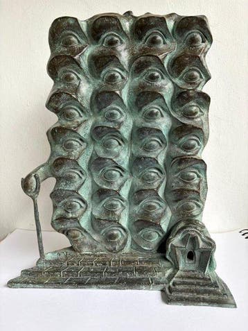 Salvador Dali (1904-1989) - Sculpture, Edificio Ojos - 32 cm
