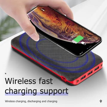 Qi Draadloze Solar Powerbank met 3 Poorten 80.000mAh -, Verzenden, Nieuw, Allpowers