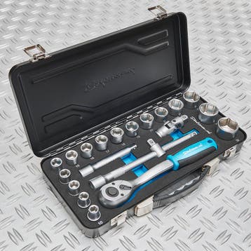 Datona Dopsleutelset Datona 10 t/m 32mm met  1/2 ratel -, Doe-het-zelf en Bouw, Ophalen of Verzenden, Nieuw
