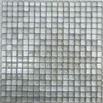 Wand Mozaïek Tegels Factory Glas Ice Zilver - Matje 30x30cm, Wandtegels, Nieuw, Ophalen of Verzenden, 20 tot 40 cm