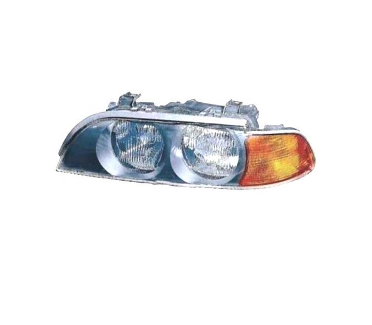 Phare Gauche Pour Bmw Série 5 E39 95-00 Chromé Ambre, Auto-onderdelen, Verlichting, Verzenden