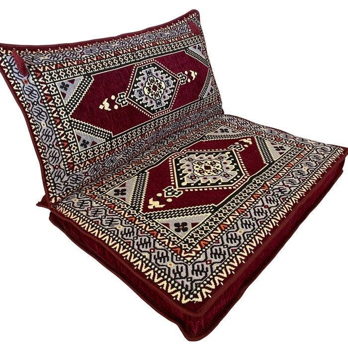 Kelim - 95 cm - 70 cm - Ottomaanse poef en kussen, Antiek en Kunst, Curiosa en Brocante