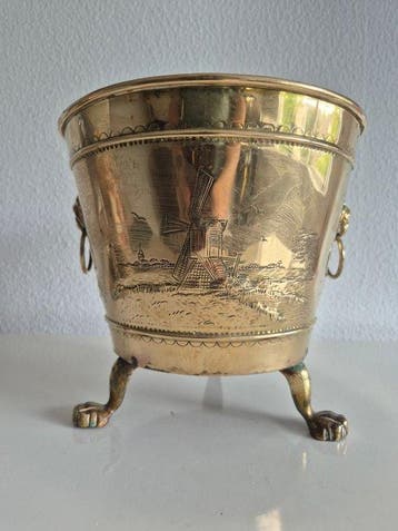 Dijkstra - Bloempot - Messing - Friese Cache-Pot