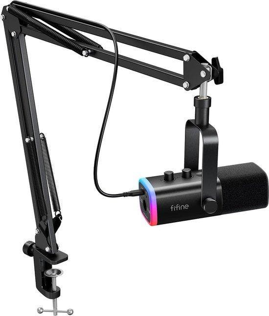 FIFINE - AM8T - USB / XLR Studio microfoon - PC-Gaming Me..., Muziek en Instrumenten, Microfoons, Nieuw, Verzenden